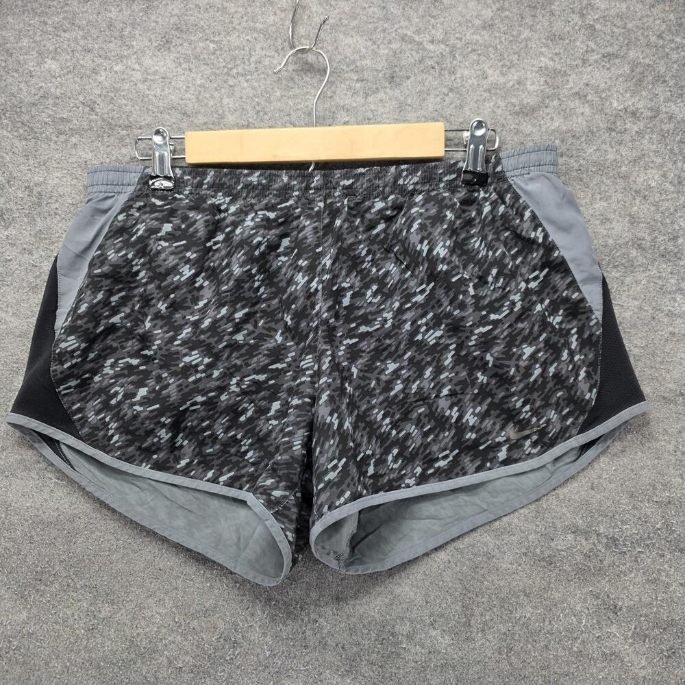 Nike Dri-FIT Shorts Mens M Gray Camo Athletic 4 Inseam Lined Running Training